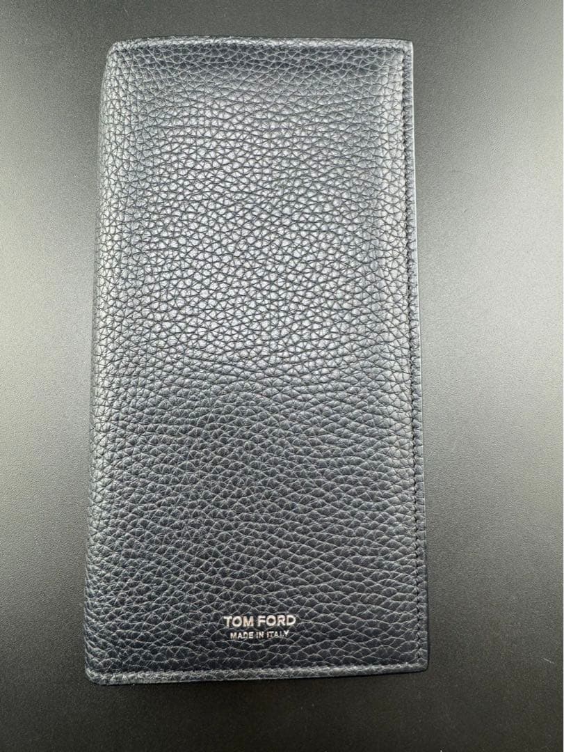 【未使用品】トムフォード　TOM FORD 長財布　ブラック　牛革