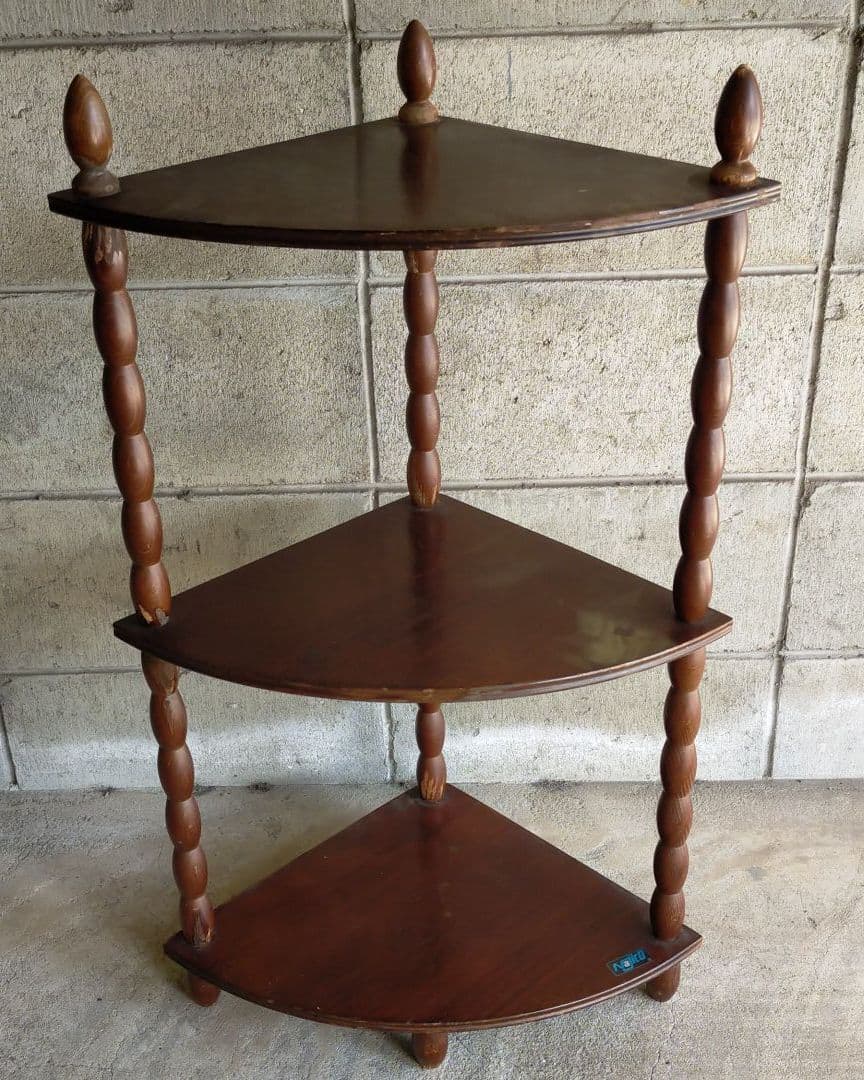 昭和レトロ・ナジコ・棚・飾り棚・コーナラック・古道具・アンティーク