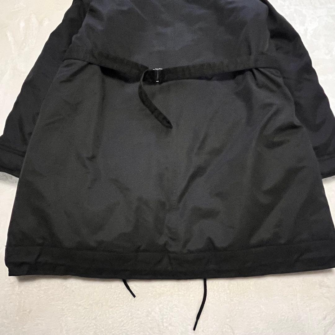 【美品】ナノユニバース　西川ダウンモッズコート　ラクーンファーブラック N3B