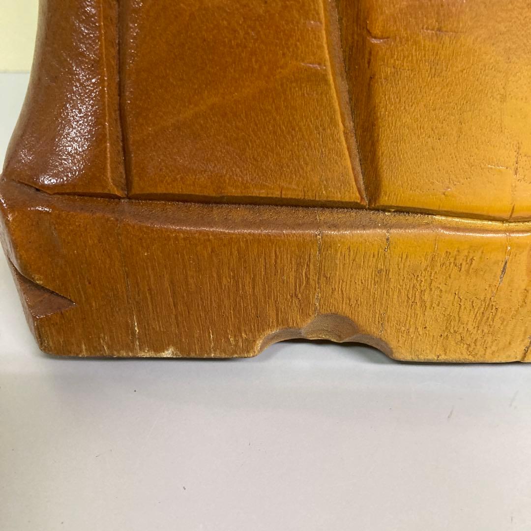 E-4 布袋様 七福神 仏像 木彫り 木製 置物 縁起物 #開運 金運 招福