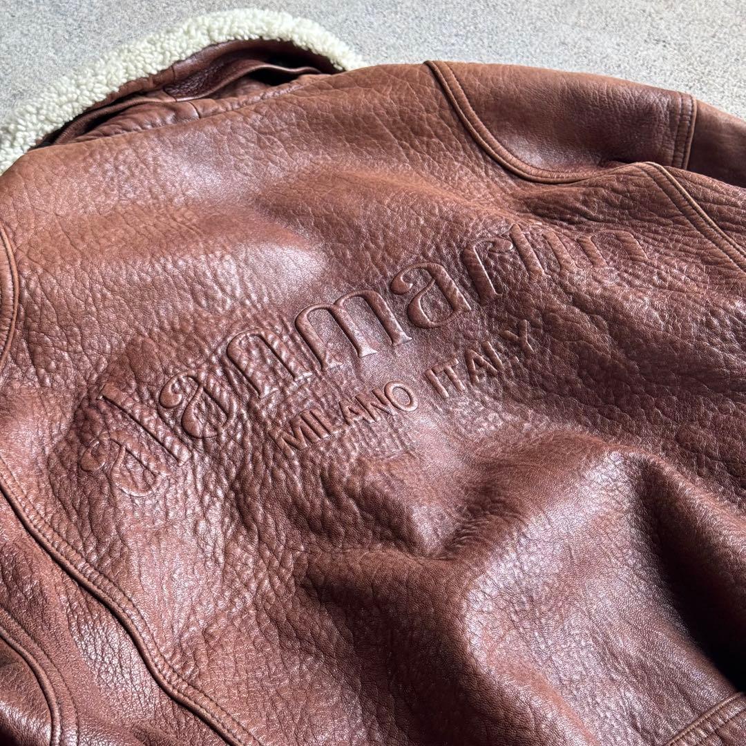 G1 type 本革 レザージャケット ビンテージ ブラウン 羊革 g-1 a2