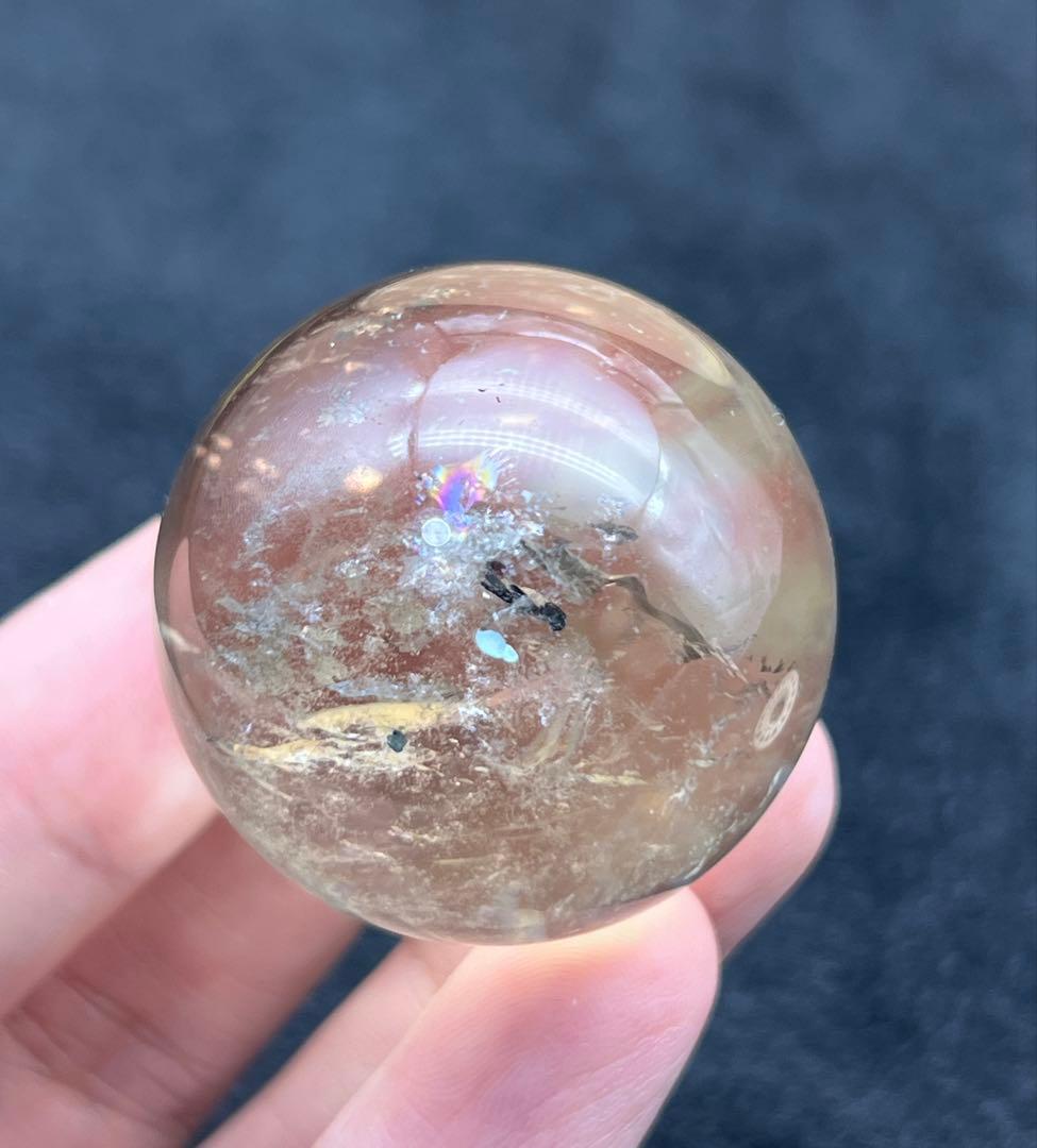 エンジェルラダー シトリン ブルーラダー スフィア パワーストーン　置物