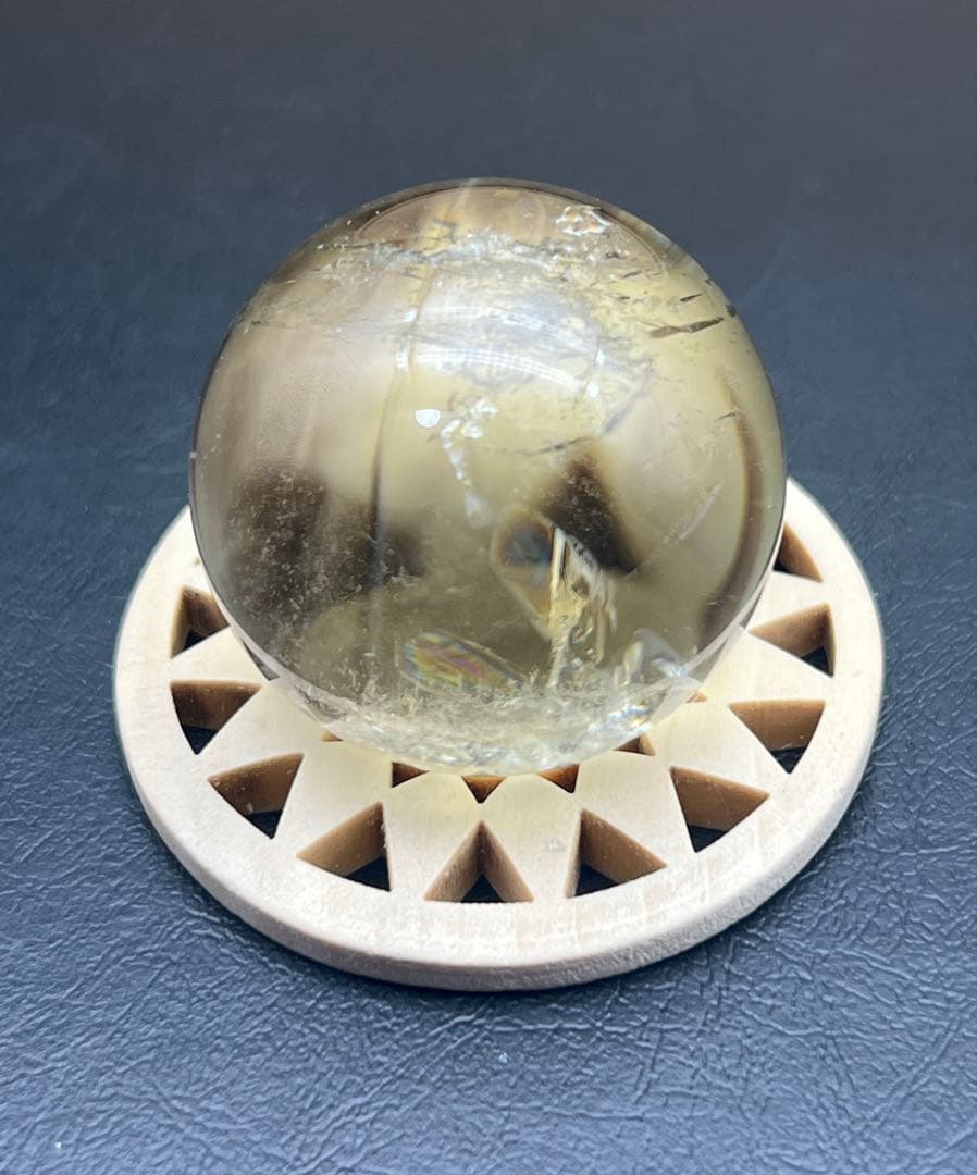 エンジェルラダー シトリン ブルーラダー スフィア パワーストーン　置物