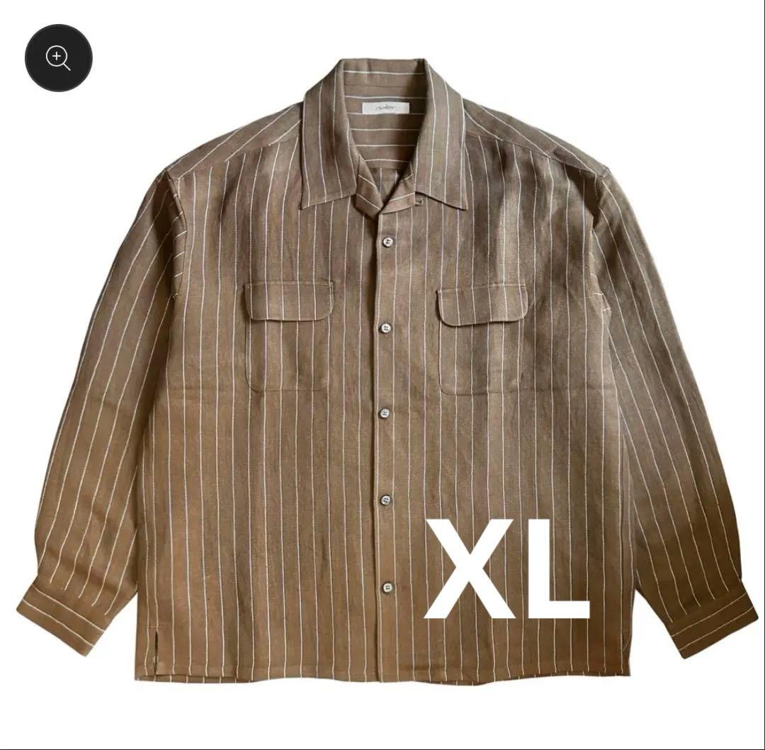 EXODUS エクソダス　ピンストライプオープンカラーシャツ　25秋冬