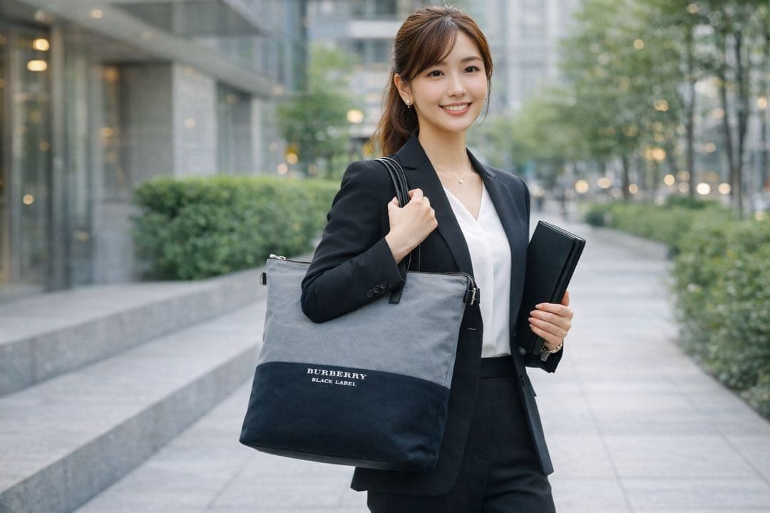 美品◾️バーバリーブラックレーベル◾️トートバッグ&ショルダー可◾️ユニセックス