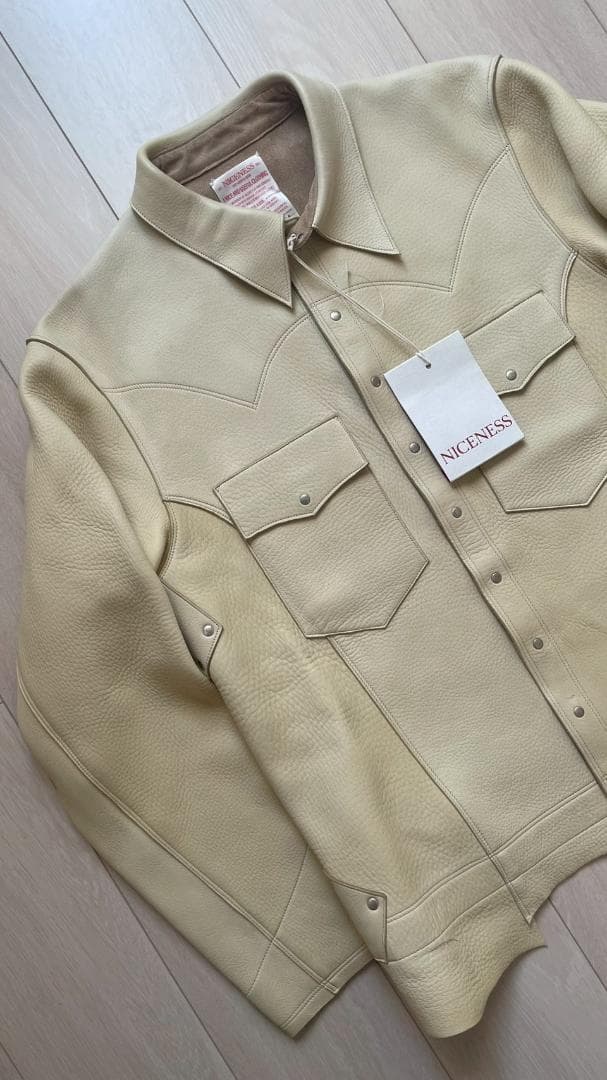 【新品】NICENESS　KANTNER　ディアスキンジャケット（サンプル品）