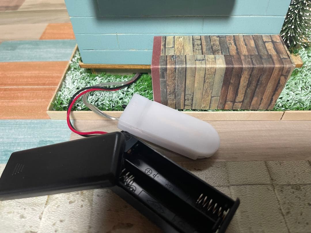 ハンドメイド★ミニチュアドールハウス★サンタさんの山小屋★完成品