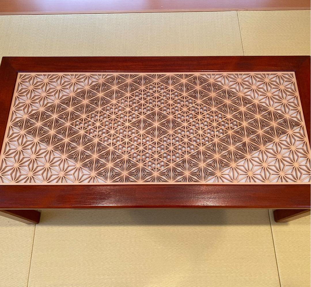 組子　組子細工　伝統工芸品　座卓　テーブル