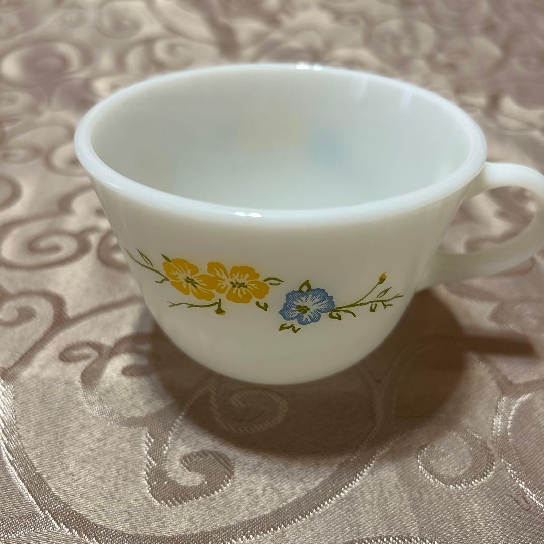 Pyrex 3点セット ブラックチューリップ＆小花柄 アメリカヴィンテージ