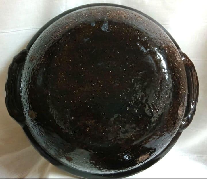 [美品] 雲井窯 土鍋 10号 鴨釉尺鍋(裏釉) 雲井窯栞付 御使用栞付 共箱入