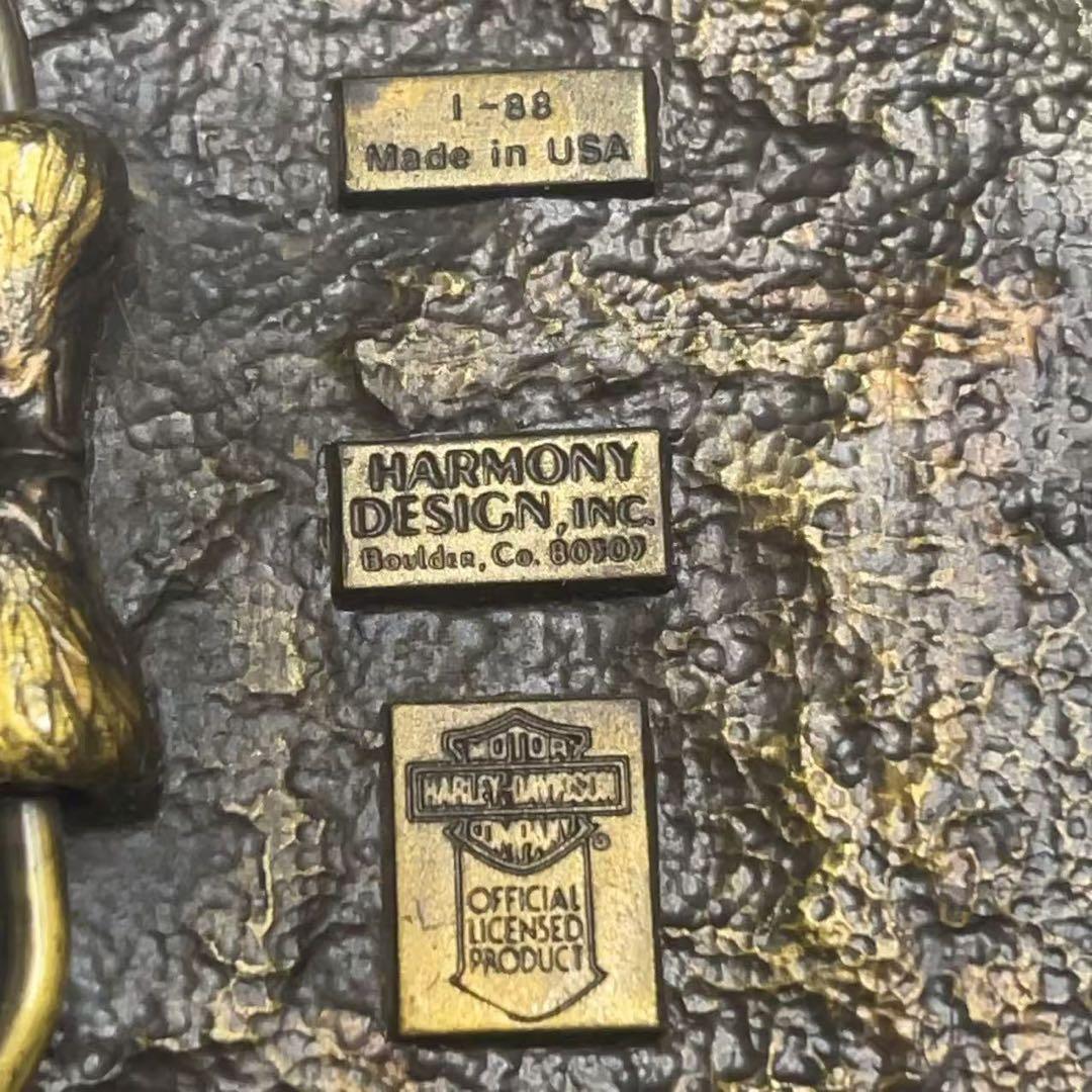 希少 Harley-Davidson ハーレーダビットソン バックル ゴールド