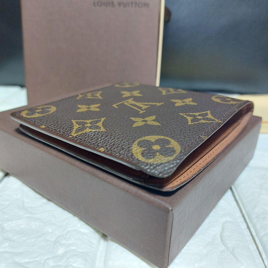 Louis Vuitton ルイヴィトン モノグラム 二つ折財布 付属品付き