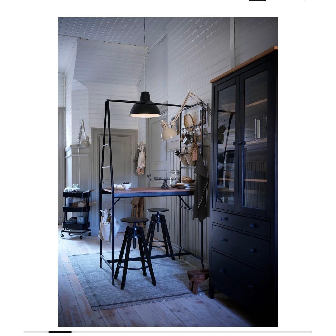 【都内引き取りのみ】IKEAホーヴェルード　テーブルはしご収納付き