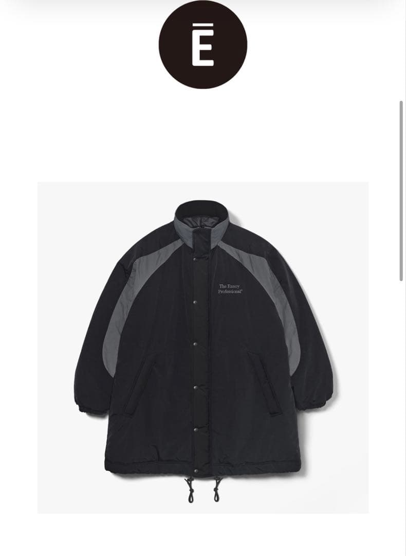 ウェア ennoy PADDED NYLON BENCH COAT