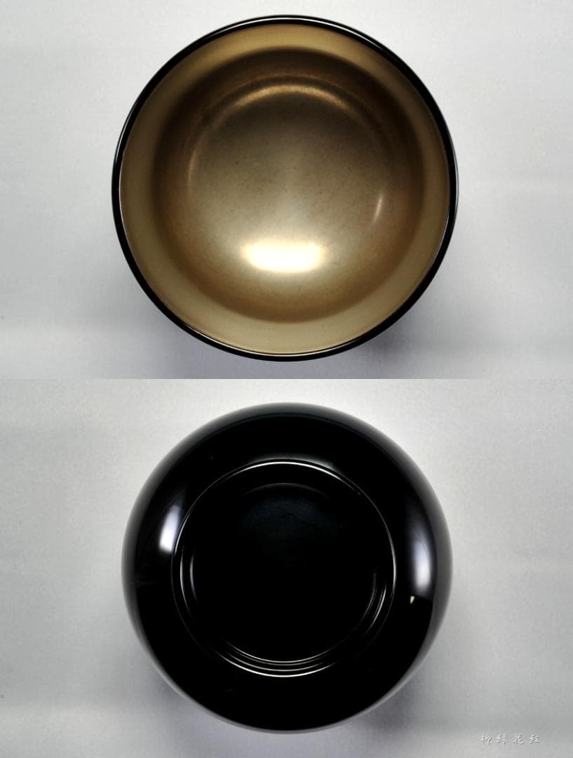 静峰 輪島塗 瓢箪形 瓢蒔絵 内銀溜 箸洗 五 共箱 懐石道具