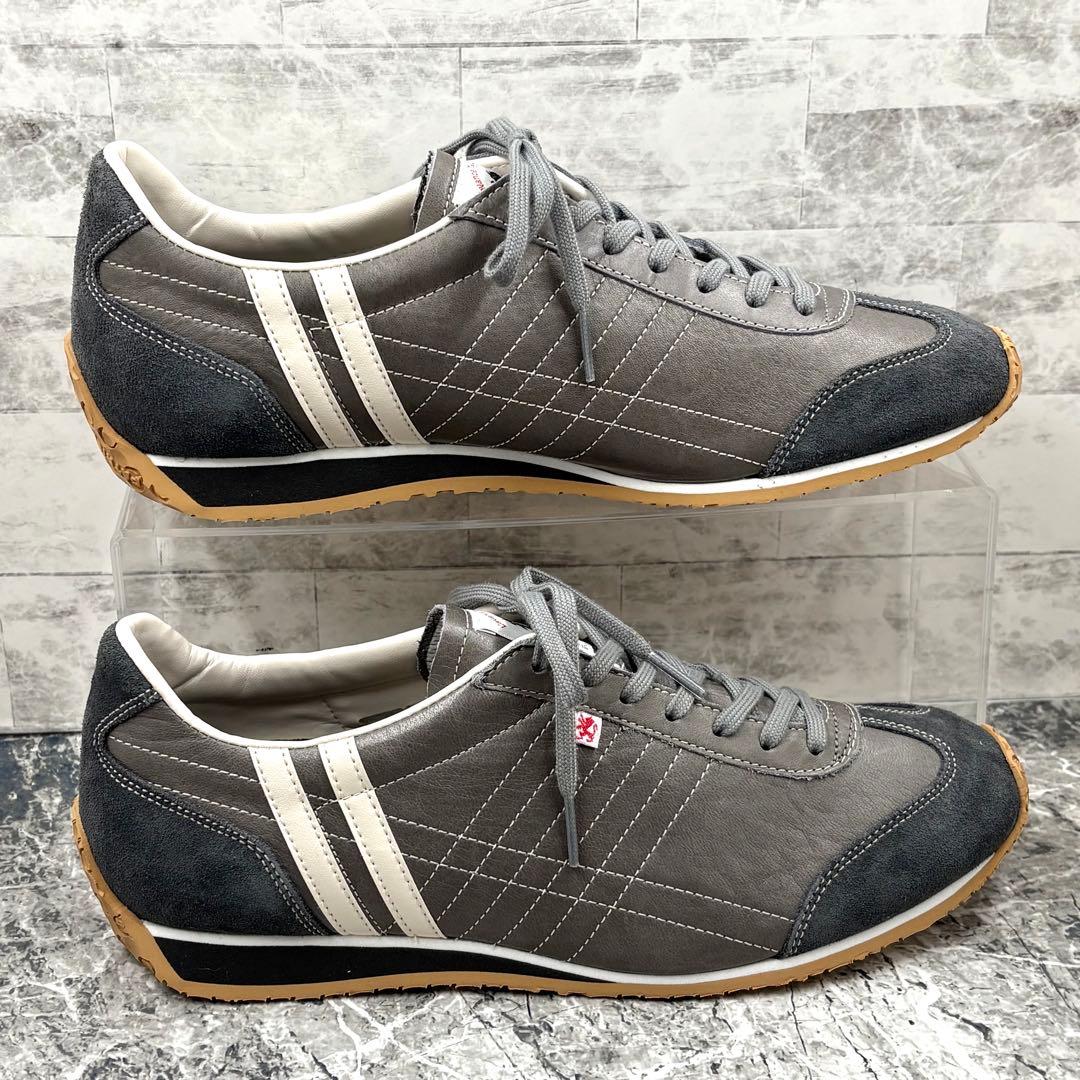 【未使用】 パトリック アイリス スニーカー 26.5cm グレー レザー