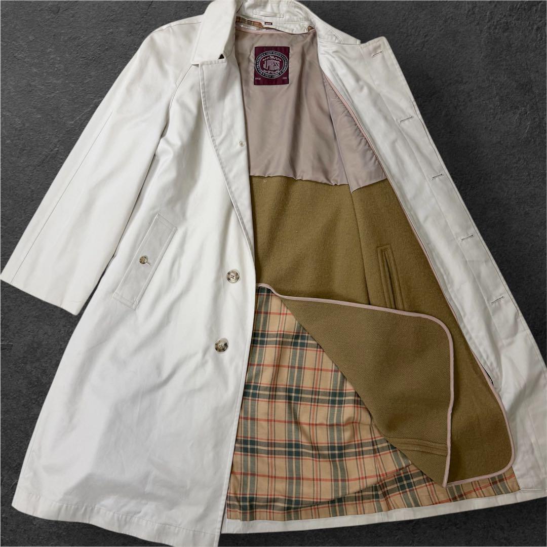 J.PRESS ジェイプレス　ステンカラーコート　ライナー付き　チェック柄　冬春