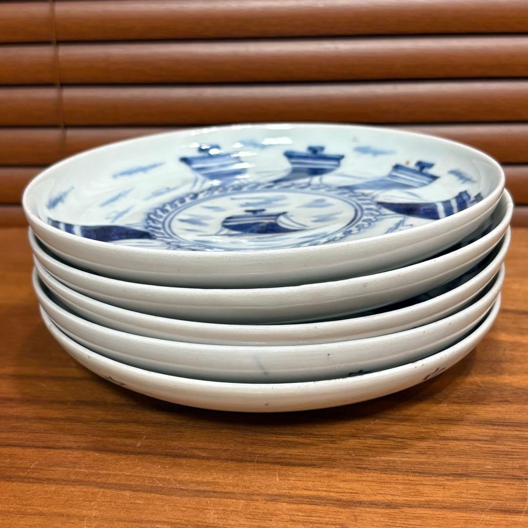 江戸時代　古伊万里　染め付　皿