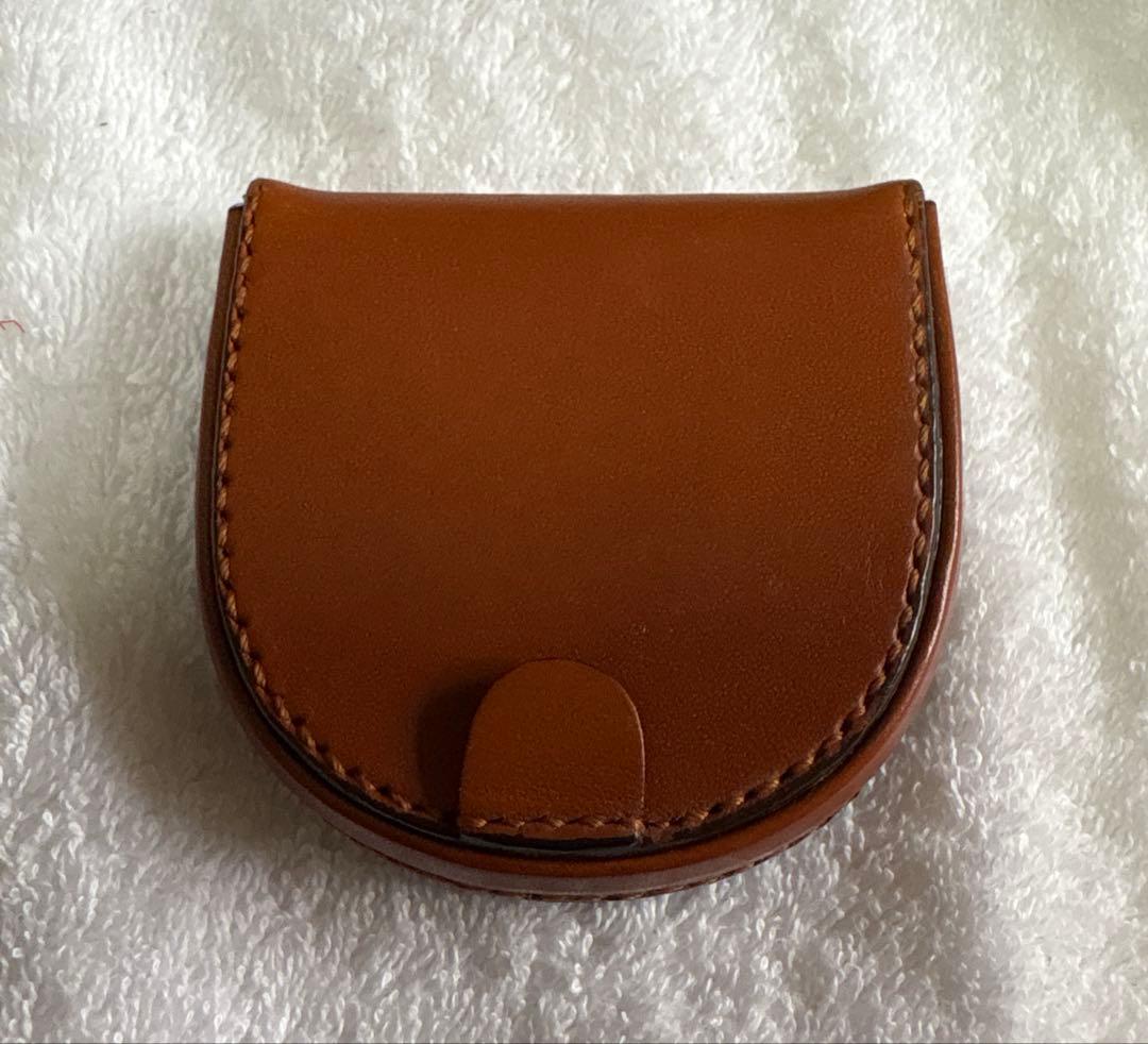 【新品未使用品】土屋鞄　馬蹄型ケース　ブラウンレザー