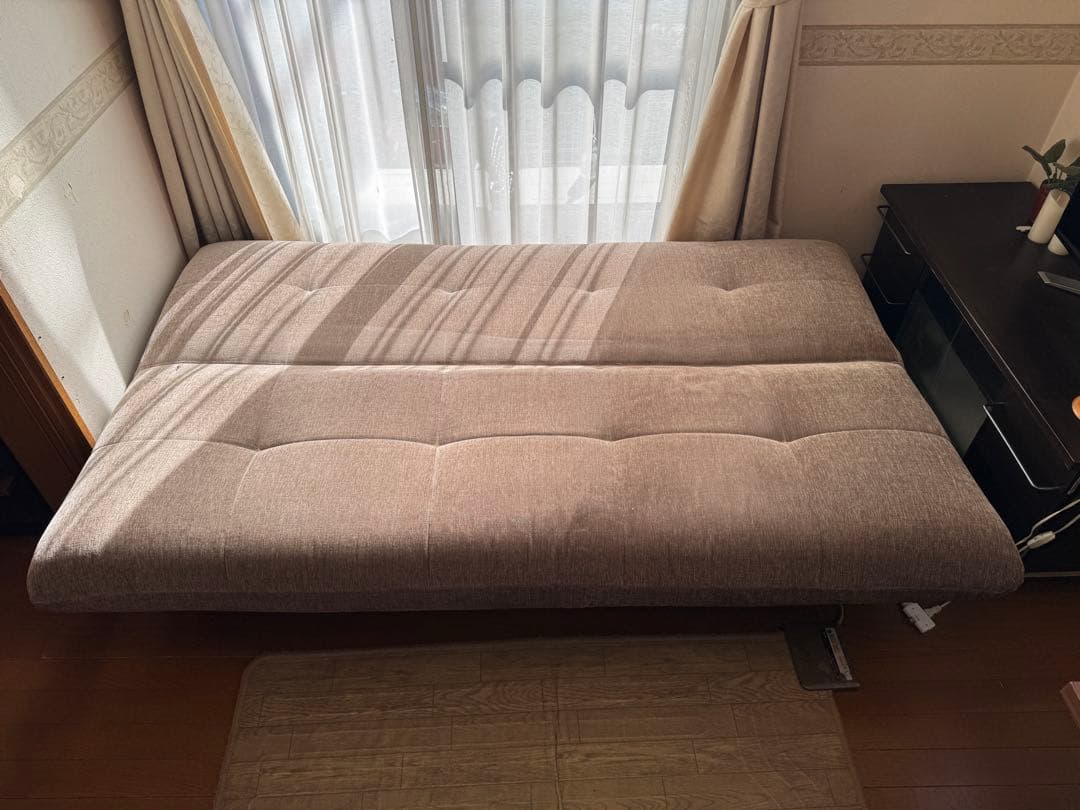 ‼️追加お値下✨【東京インテリア】ソファベッド　 グレー クッション2個付