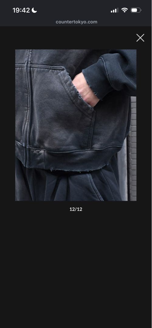 MoojiMooji アメリカ製 OVERSIZED ZIP-UP HOODIE