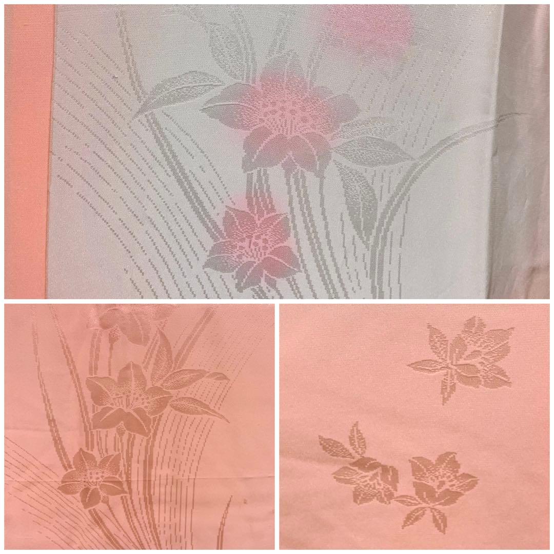 D 振袖襦袢セット 鶴に花々模様 金銀彩 金駒刺繍 正絹 袷 振袖 着物 K12