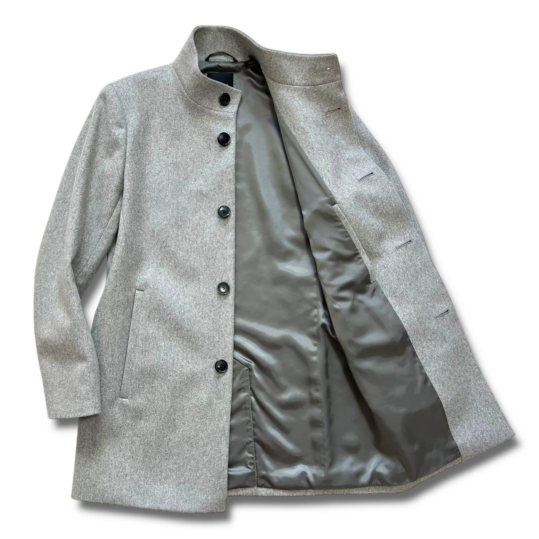 極美品 Theory BELVIN カシミヤ混 スタンドカラー コート XS