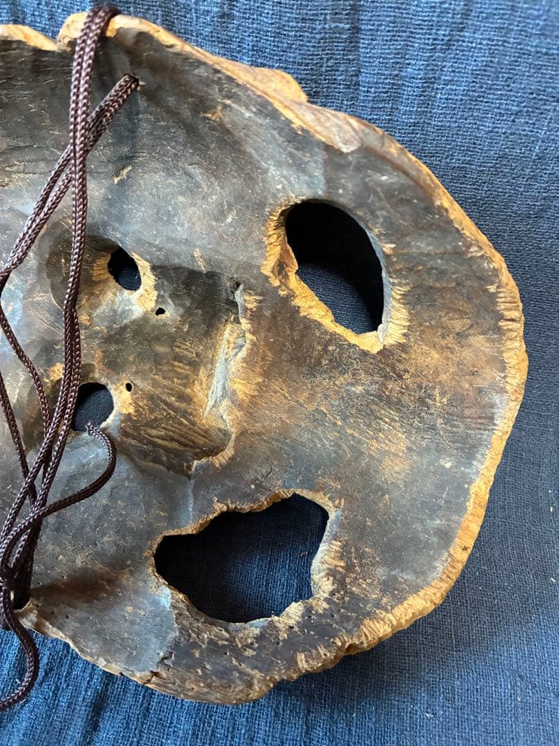 木彫面　翁面　室町から江戸時代