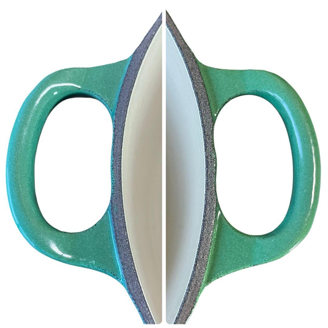 【未使用】希少カラー ル・クルーゼ ココット ロンド 20 グリーン 緑