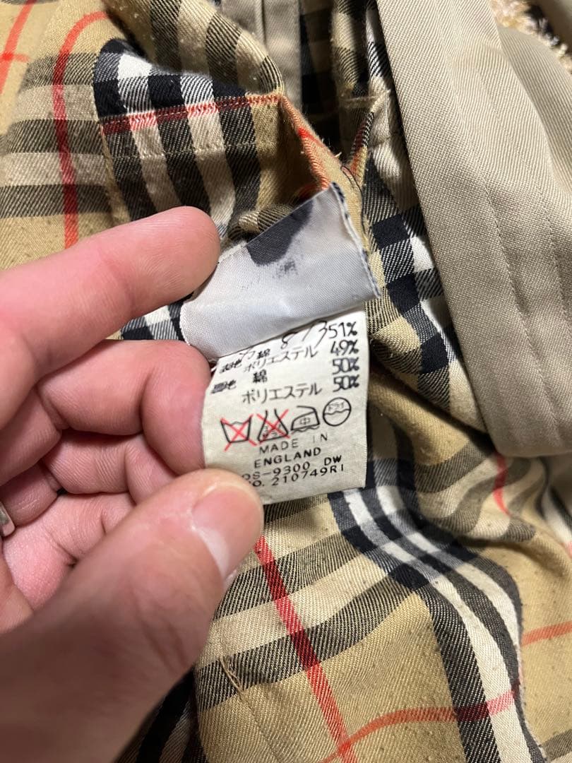 70s 英国製 Burberry's ステンカラーコート ノバチェック ベージュ