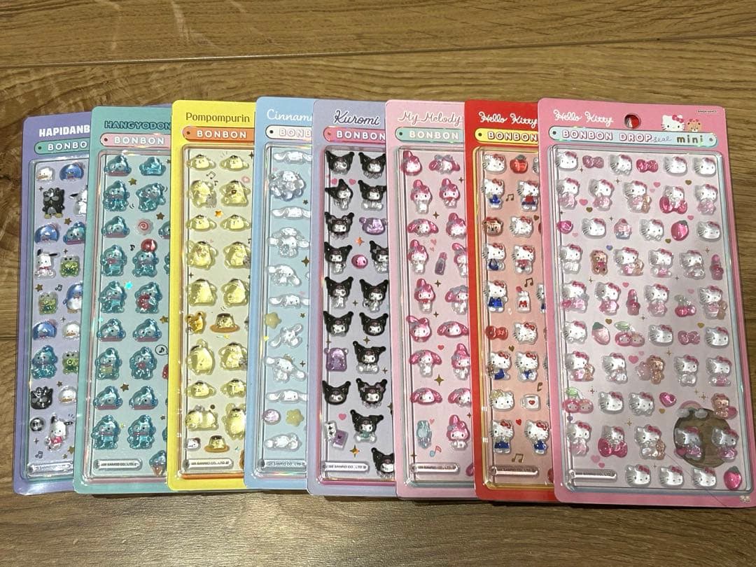 ボンボンドロップシール サンリオ mini コンプリートセット 8枚