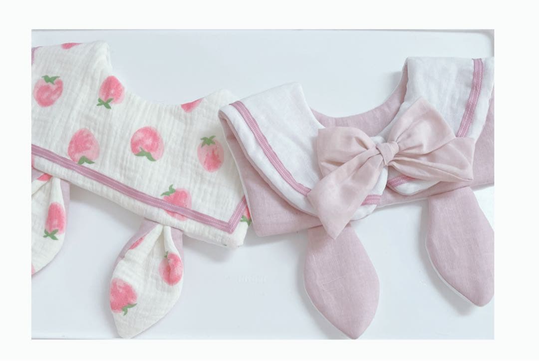 ハンドメイドスタイ　うさみみスタイ　ヘアクリップ　たかちゃん様