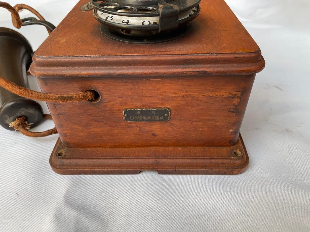 黒電話 昭和電話　東京電気　ダイヤル　昭和レトロ ビンテージ　戦前　大正　古道具