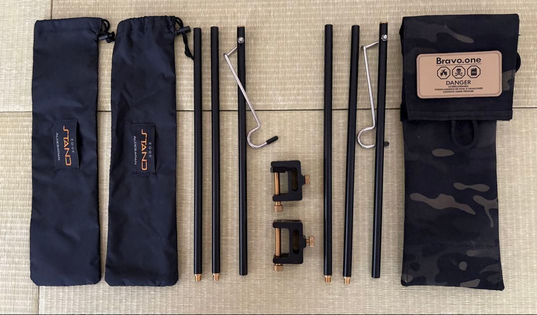 エッジスタンド×2個　BRUNTケース、スタンドプレート付