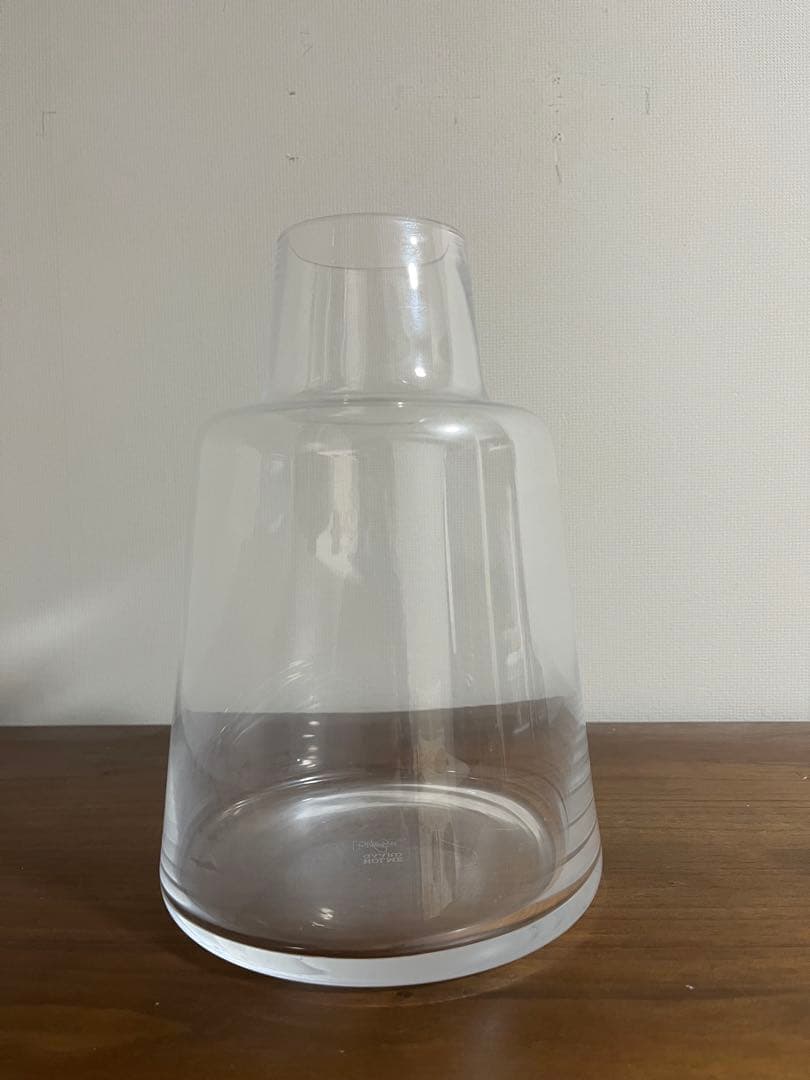 Holmegaard ホルムガード フローラ ベース24 クリア ショート 花瓶