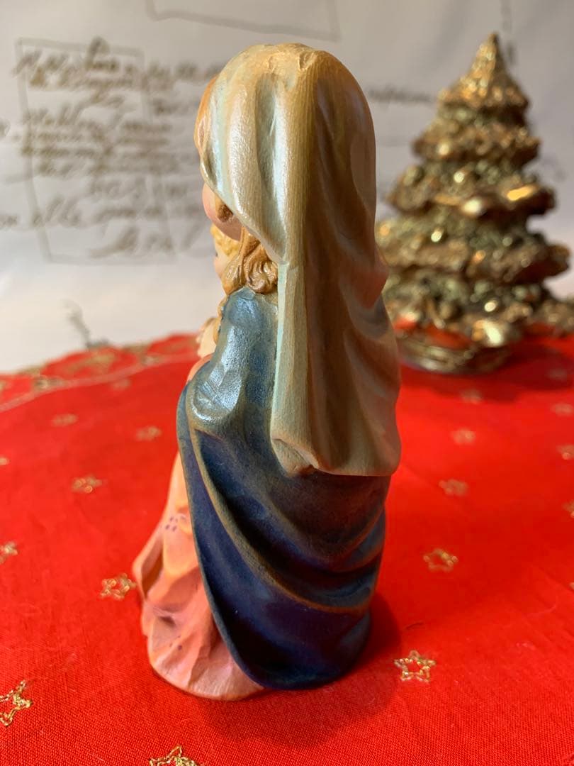 ANRIアンリ人形　レアな約12㎝のイエス様を抱いたマリア様！可愛いです！