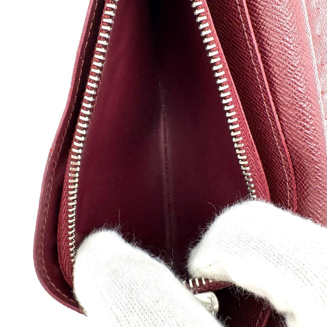 ヴィトン 長財布 タイガ ポルトフォイユブラザ M30980 ネイビー×ボルドー