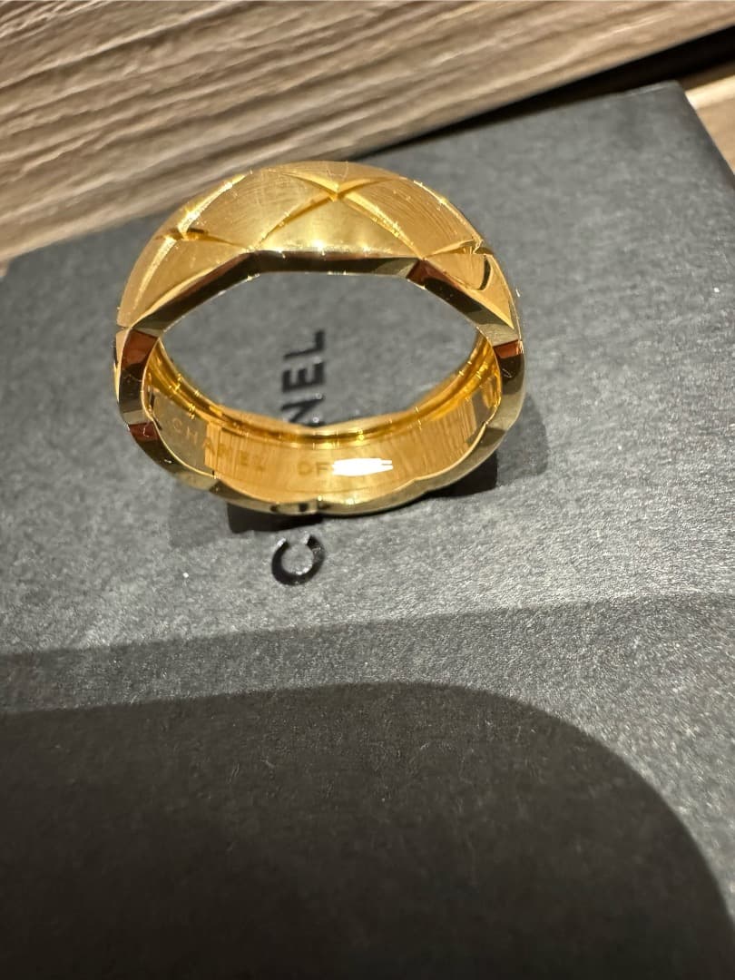 CHANEL ココクラッシュリング　ミディアム　YG #56