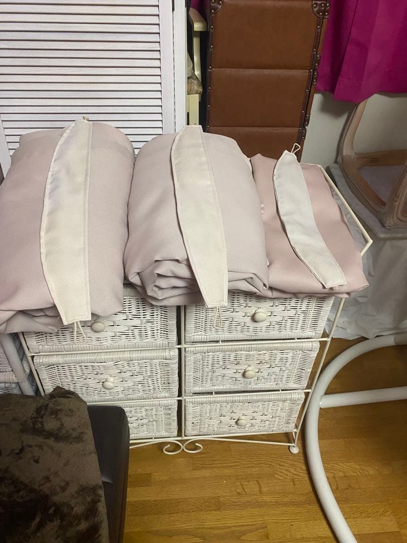 高級オーダー ドレープ カーテン♦️4枚セット♦️セカンドハウス使用♦️消防庁認定品