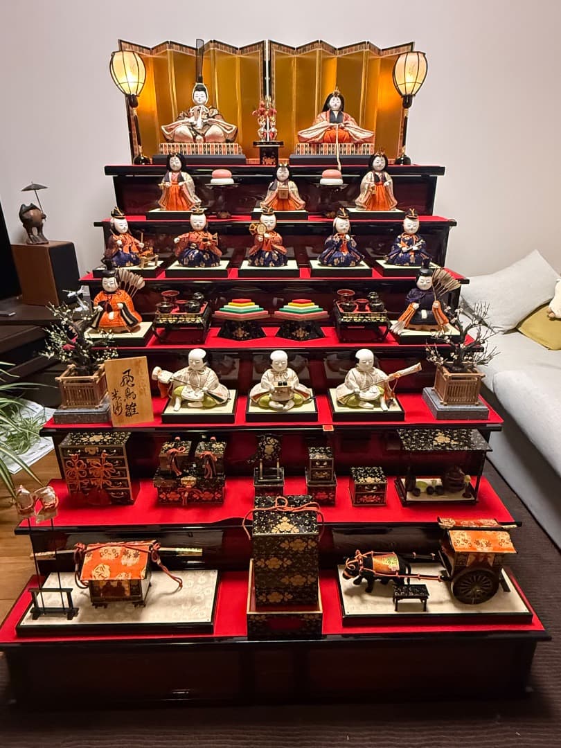 【引き取り希望】原米州ひな人形7段飾り