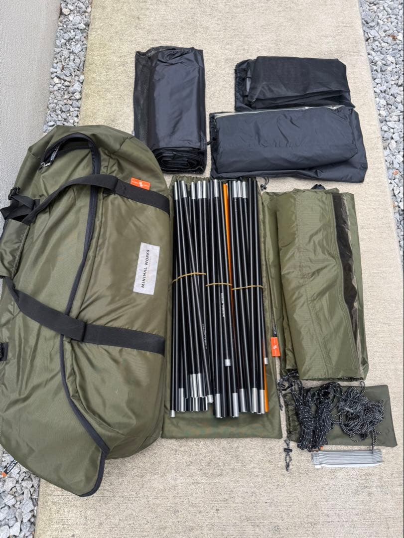 MINIMAL WORKS シェルターGH オリーブ ベスティビュールセット