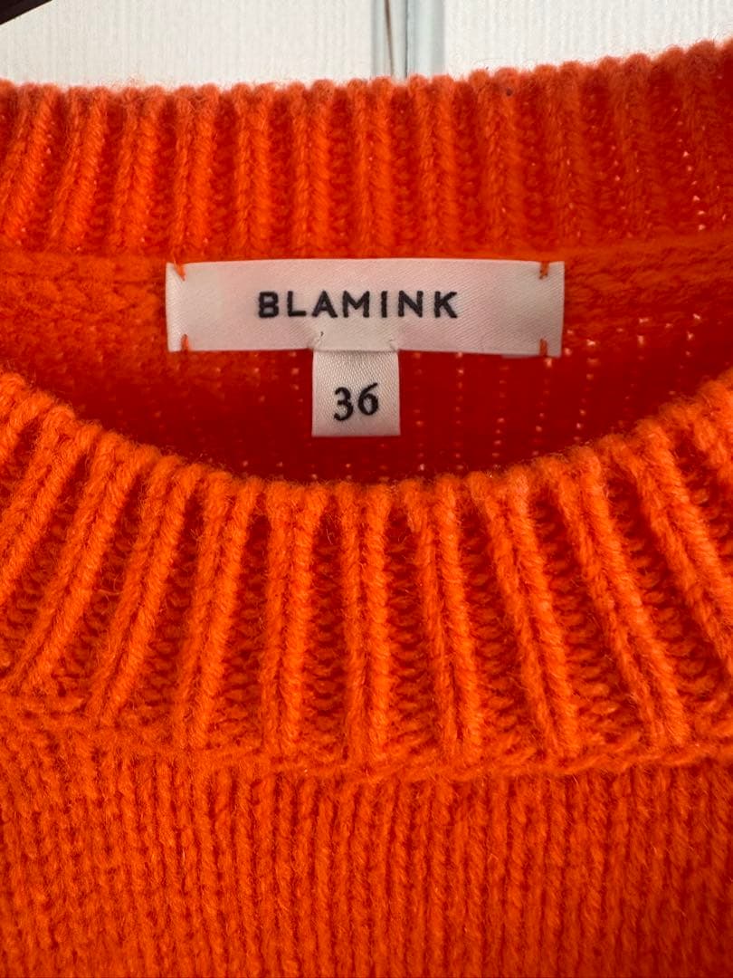 BLAMINK ブラミンク ウールカシミヤ5Gクルーネック ニット