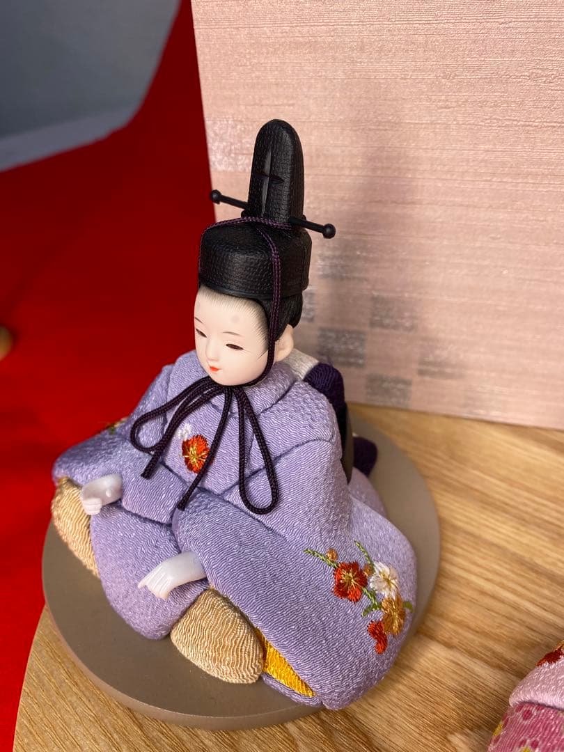 東京久月　木目込人形　ほのか　親王飾り・頭　杉田明十志　原作・木目込　新井久夫