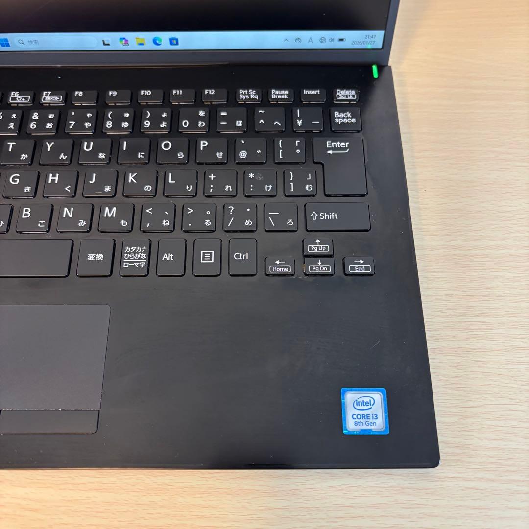 VAIO Pro PK i3 8GB SSD256GB Win11 初期設定済