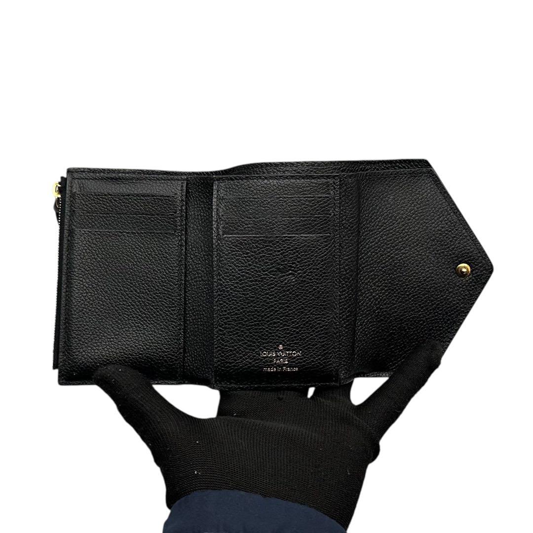 ルイヴィトン　アンプラント　ポルトフォイユ　ヴィクトリーヌ　三つ折り財布　財布