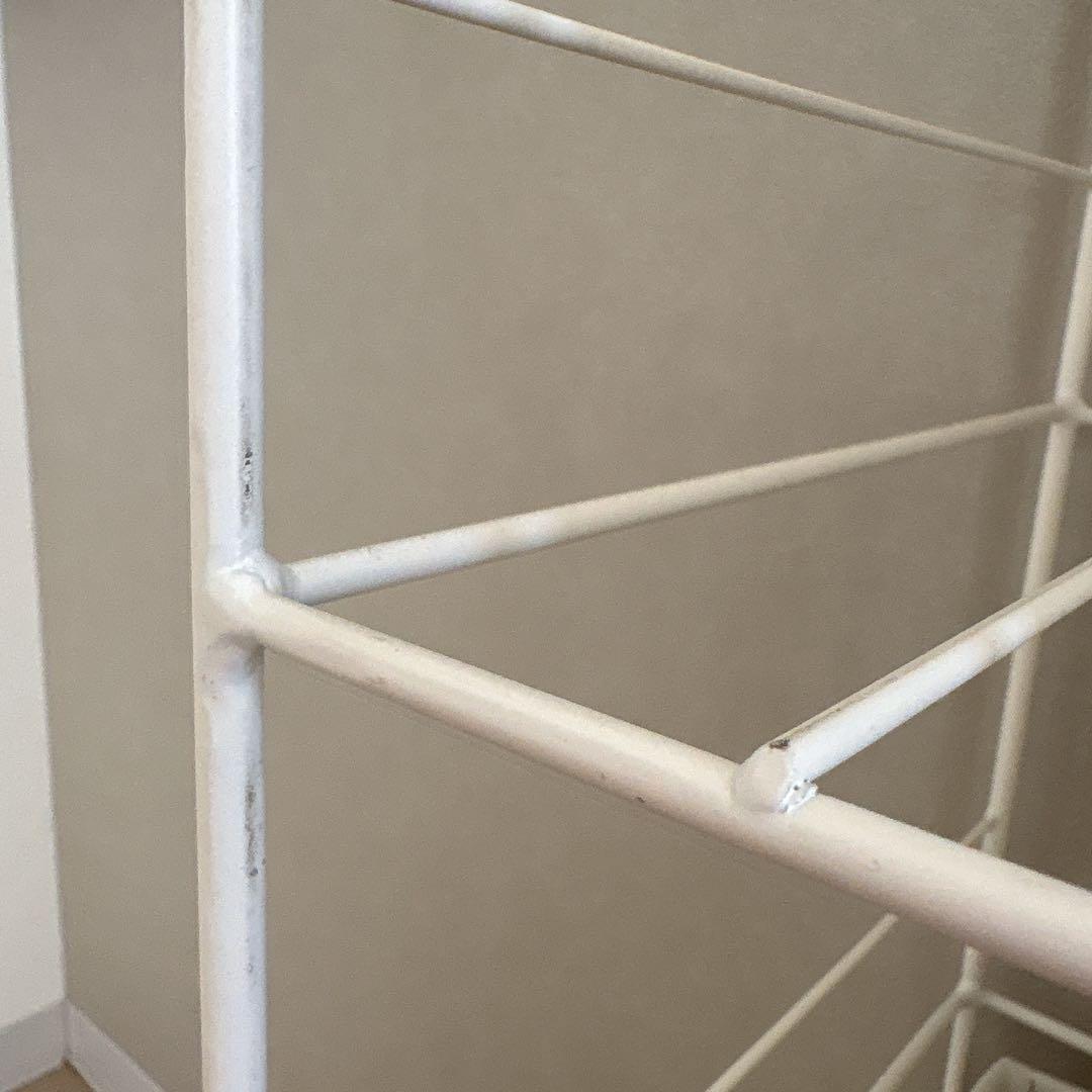 【コーヒー】ランドリーチェスト・ラック　ホワイト