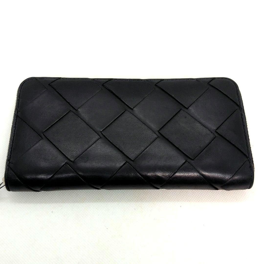 【RFID搭載 近年モデル 美品】ボッテガヴェネタ　イントレチャート　長財布　黒