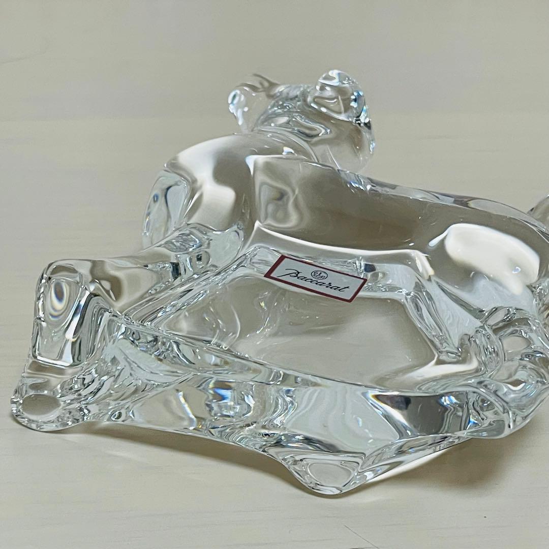 Baccarat バカラ 干支 クリスタル フィギュリン 置物 戌 犬 イヌ
