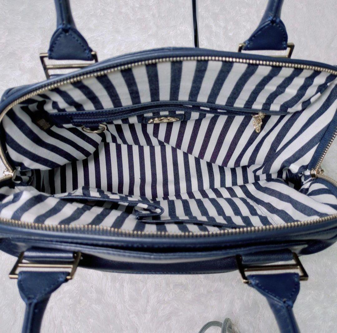 極美品✨muta ムータ 8 バッグ ゴート革 ショルダー2way ネイビー