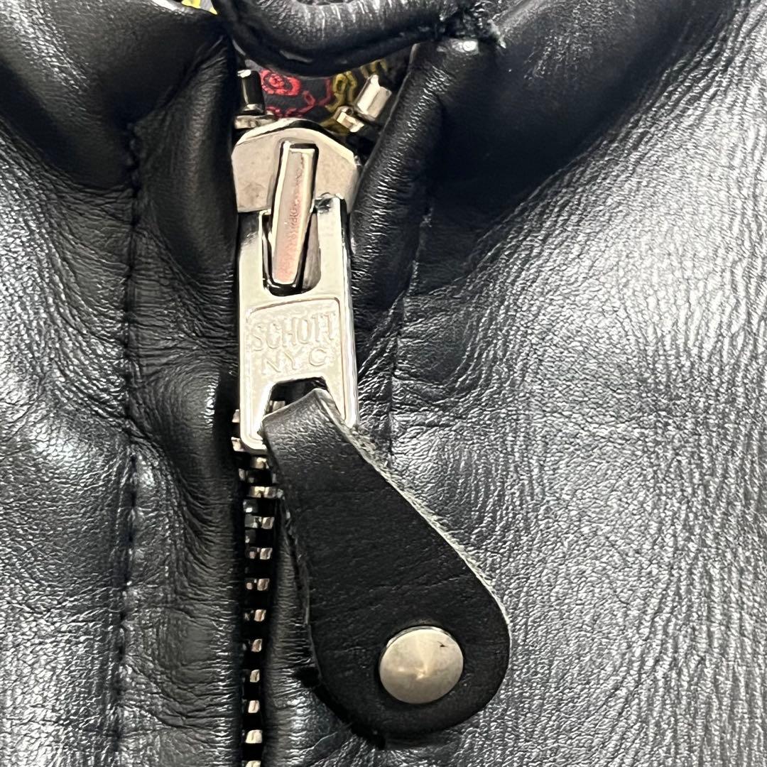 極美品✨【米国製】schott ライダースジャケット　641xx 44 黒